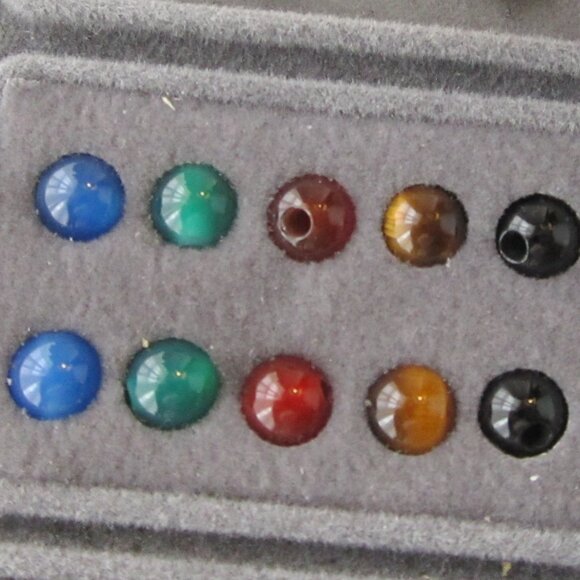 Real 14KT Gold Interchangeable Hoop Earrings - Not Scrap - Picture 2 of 4